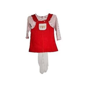 Carter's Girl  Dress Jumper Outfit Holiday Christmas Santa 2 Piece Size 24M NWOT